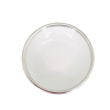 Porcelain Dish D.12 cms. Pewter Décor