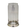 Glass Jar Pewter Lid and Base H: 22 cms.(copy)(copy)(copy)