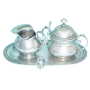 Pewter Creamer & Sugar Set