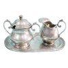 Pewter Creamer & Sugar Set