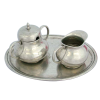 Pewter Creamer & Sugar Set