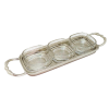 Pewter Triplets Snack w/Tray