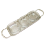 Pewter Triplets Snack w/Tray