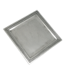 Pewter Square Tray 21 cms.