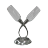 Pair of Champagne Wedding Set Pewter Décor