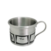 Pewter Birth Record and  Baby Cup - Heavy Gauge