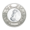 Pewter Birth Record and Photo Frame