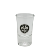 Shot Glass with Pewter Medal