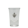 Shot Glass with Pewter Medal