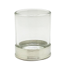 Shot Glass w/Pewter Base