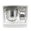 Pewter Jefferson Cup, Beaded Rim and Oval Napkin Ring - Gift Set