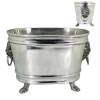 Pewter Ice Bucket_Lion Handle