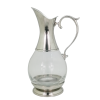 Glass Decanter Pewter Décor