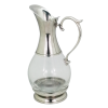 Glass Decanter Pewter Décor