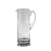 Glass Jug / Pewter Décor  48 oz.