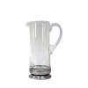 Glass Jug / Pewter Décor  29 oz.