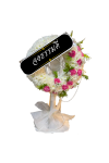 พวงหรีดพัดลม 18 นิ้ว Hatari ปรับระดับ ดอกไม้สด ดอกไม้สีขาว ชมพู
