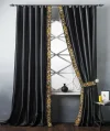 ม่านสำหรับบ้านโทนดำ-ทอง หรูหราแต่ไม่มืดทึบ ม่านสำหรับบ้านโทนดำ-ทอง หรูหราแต่ไม่มืดทึบ