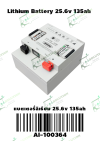 Lithium Battery LiFePo4 (LFP) 25.6.V 135Ah