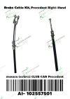 สายเบรกขวายาว Club Car Precedent