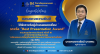 รางวัล “Best Presentation Award” การประชุมวิชาการระดับชาติ ครั้งที่ 18 มหาวิทยาลัยราชภัฎนครปฐม "นวัตกรรมงานวิจัยสู่สังคมอัจฉริยะและการพัฒนาอย่างยั่งยืน" วันที่ 9-10 กรกฎาคม 2569 รางวัล “Best Presentation Award” การประชุมวิชาการระดับชาติ ครั้งที่ 18 มหาวิทยาลัยราชภัฎนครปฐม "นวัตกรรมงานวิจัยสู่สังคมอัจฉริยะและการพัฒนาอย่างยั่งยืน" วันที่ 9-10 กรกฎาคม 2569