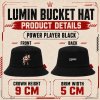LUMIN Bucket Hat POWER PLAYER BLACK