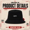 LUMIN BUCKET HAT SIGNATURE BLACK