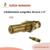 อะไหล่เดินท่อแก๊สงานทองเหลือง นมหนูเกลียว KB เกลียว 1/4"