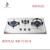 RInnai เตาฝังหน้าสแตนเลส แบบ 3 หัวเตา รุ่น RB-713N-S