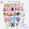 แม่พิมพ์ตัวอักษร AM 21-46 A-Z Alphabet Molds / สูง 3.7-3.9 cm / หนา 10 mm