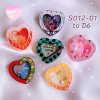 แม่พิมพ์หัวใจ S012-D1 to D6 Set / 6 Heart shaker molds + Free CSM S012 : 2 พิมพ์