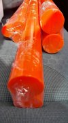 ยูรีเทนแท่งกลมตันสีส้ม 100 x 300