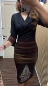 ALTHREE Clothing - ROSDIANA Dress Ulos Gorga Katun Stretch Wanita Nyaman Casual