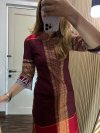 ALTHREE Clothing - GABE Dress Motif Ulos Ragi Hotang Katun Stretch Wanita Nyaman Casual