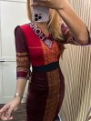 ALTHREE Clothing - ULI Dress Motif Ulos Ragi Hotang Katun Stretch Wanita Nyaman Casual