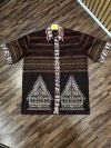 ALTHREE Clothing - KEMEJA Ulos Gorga Katun Stretch Batik Pria Lengan Pendek