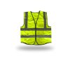 เสื้อจราจรสะท้อนแสงสีเขียว โพลีเอสเตอร์ ซิป+กระเป๋า รุุ่น CG-009
