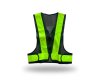 เสื้อกั๊กสะท้อนแสงสีเขียว ซิบหน้า ตัววี รุ่น CG-0013