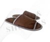 รองเท้าสลิปเปอร์ผ้าร่ม 210D (Polyester Fabric Slipper 210D) - สีน้ำตาล
