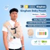 Elephas Gingham Baby Pouch