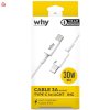 Why สายชาร์จไว 30 วัตต์ Type C to LN 3A ถ่ายโอนข้อมูล UC-2221i