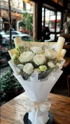 ช่อดอกไม้กุหลาบขาว FW037