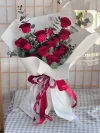 ช่อดอกกุหลาบแดง 15 ดอก FW068