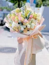 ช่อดอกไม้โทนสีชมพูเหลือง FW063