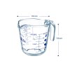 DURALEX OVENCHEF ถ้วยตวงแก้วนิรภัย 16 oz (500 ml) รุ่น 5016A M06 A1111