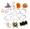 พิมพ์กดคุกกี้สเตนเลส ลาย Halloween (ชุด 10 ชิ้น)