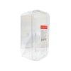 กล่องเหลี่ยม PET พร้อมฝา 148x78x71 mm.(550ml.)