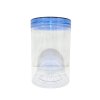 กระปุก PET พร้อมฝา 85x130 mm.(670 ml.) สีน้ำเงิน (10ชิ้น/แพค)
