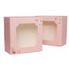 BJN กล่องสแน็คหน้าต่าง 15x15x7.5 cm. ลายมินิ ฟลาวเวอร์ (20ชิ้น/แพ็ค)