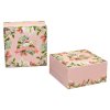 BJN (0404157) กล่องสแน็คเล็ก 12.7x12.7x6.5 cm. ลาย Calla Lily (20ชิ้น/แพ็ค)